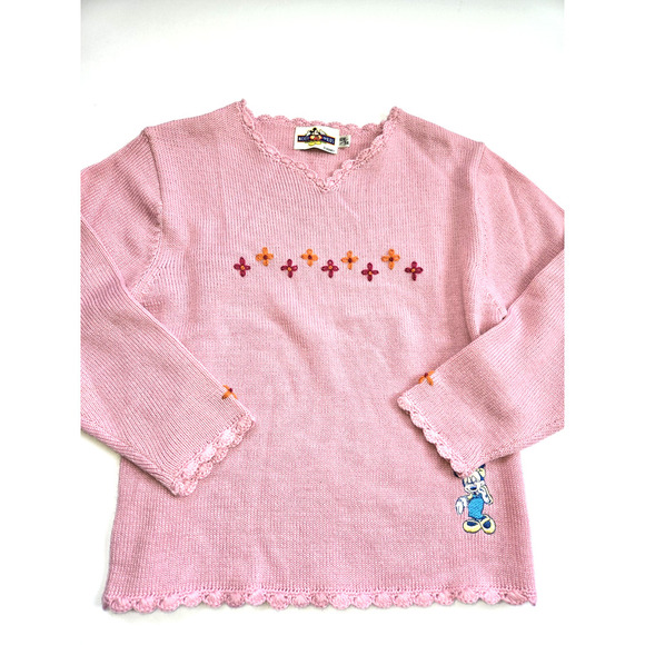Girls Vintage Minnie Mouse Mickey For Kids Pink‎ Sweater EUC 120/56 - Picture 6 of 11